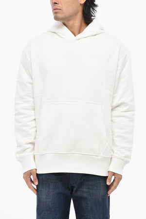 Felps Con Cappuccio S-MACS-HOOD-MEGOVAL-D In Cotone Garzato Con Ricamo