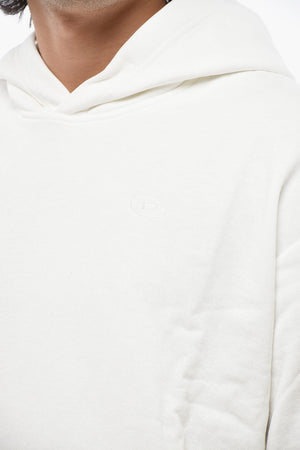Felps Con Cappuccio S-MACS-HOOD-MEGOVAL-D In Cotone Garzato Con Ricamo