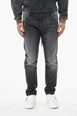 Jogg Jeans KROOLEY-NE a Lavaggio Scuro con Elastico in Vita 17cm