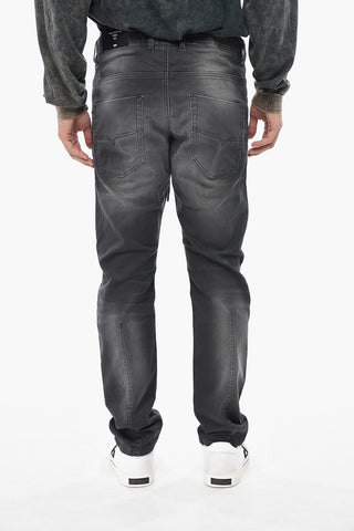 Jogg Jeans KROOLEY-NE a Lavaggio Scuro con Elastico in Vita 17cm