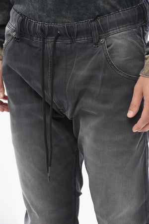 Jogg Jeans KROOLEY-NE a Lavaggio Scuro con Elastico in Vita 17cm