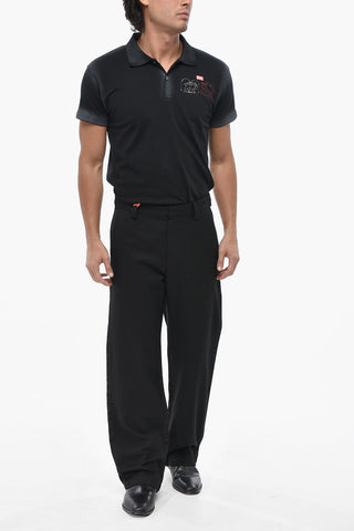 Double-Fabric Trousers P-WIRE Dark Wash