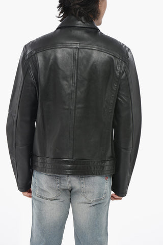 Leather Coach Jacket L-HUDSON