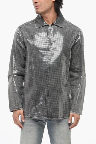 Denim Overshirt D-BRAD-S With Zip Closure