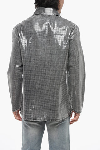 Denim Overshirt D-BRAD-S With Zip Closure