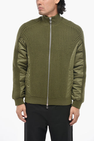 Wool and Nylon Jacket K-ARRE Solid Color