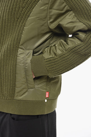 Wool and Nylon Jacket K-ARRE Solid Color
