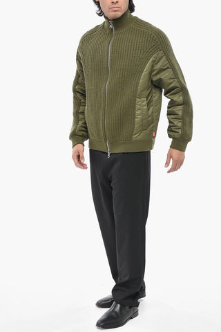 Wool and Nylon Jacket K-ARRE Solid Color