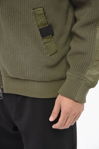 Nylon Jacket K-OSWIN With Knit Inserts