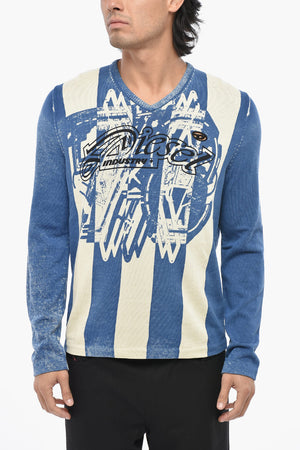 Maglia Con Collo A V K-OLIBA-V In Cotone