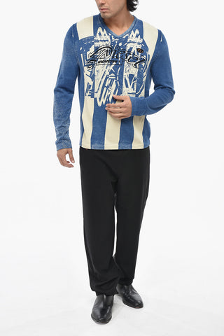 Maglia Con Collo A V K-OLIBA-V In Cotone