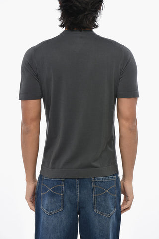 Pure Cotton Crew-Neck T-Shirt - Solid Color