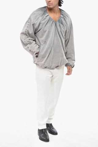워시드 효과 맨투맨 UNISEX F-INDY V넥