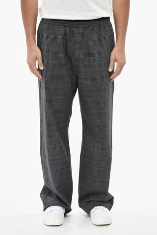 Pantaloni Casual P-TILSON in Lana Vergine a Quadri Districk