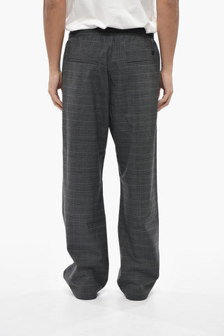 Pantaloni Casual P-TILSON in Lana Vergine a Quadri Districk