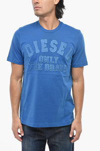 T-Shirt Mit Rundhalsausschnitt T-JUST 250216 OFF Einfarbig Mit Stickerei Auf Der Vorderseite