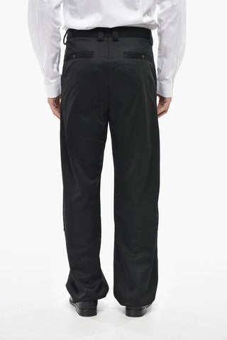 Pinstriped Virgin Wool-Blend Trousers P-WIRE
