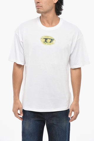 Crewneck T-Shirt T-BOXT-K3 With Liquid Print