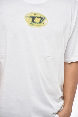 Crewneck T-Shirt T-BOXT-K3 With Liquid Print