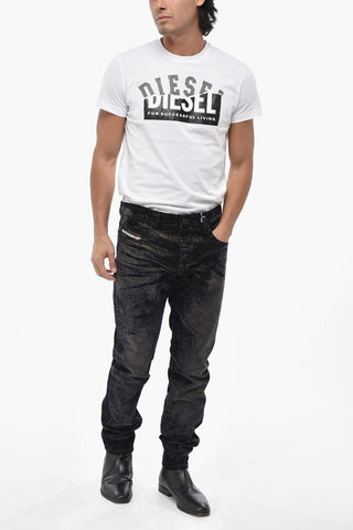 Jeans 2019 D-STRUKT Slim Fit mit samtiger Oberfläche 17 cm