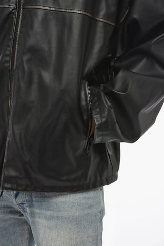 Leather Jacket J-ANTIL with Hood