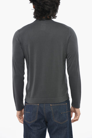 Pure Cotton Long-Sleeve Crew-Neck T-Shirt