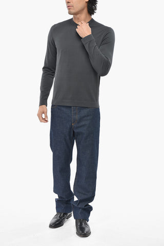 Pure Cotton Long-Sleeve Crew-Neck T-Shirt