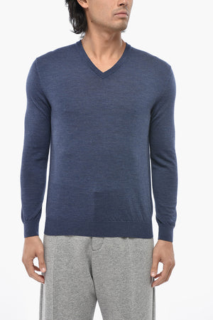 Maglia in Lana Vergine con Scollo a V