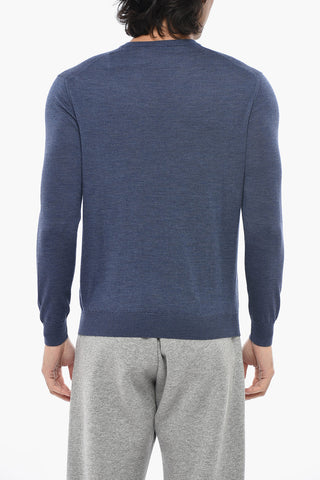 Virgin-Wool V-Neck Sweater