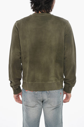 Brushed Cotton Crewneck Sweatshirt S-GINN-ERO
