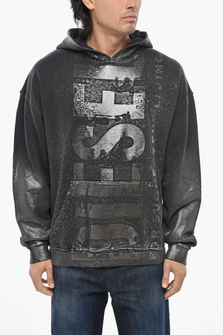 Relaxed-Fit Hoodie with Metallic Effect