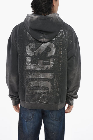 Relaxed-Fit Hoodie with Metallic Effect