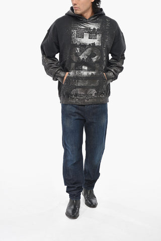 Relaxed-Fit Hoodie with Metallic Effect