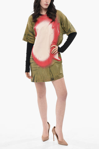 Kurzes Langarmkleid D-FANTY mit Muster