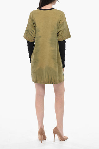 Kurzes Langarmkleid D-FANTY mit Muster