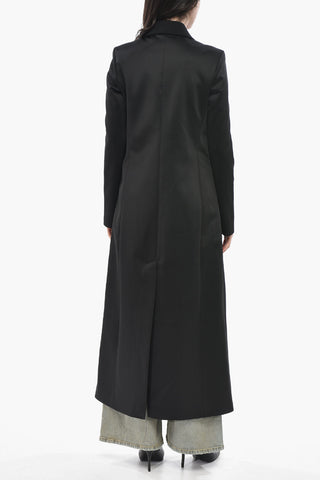 Maxi Cappotto G-FINE in Misto Lana con Spacco Sul Retro
