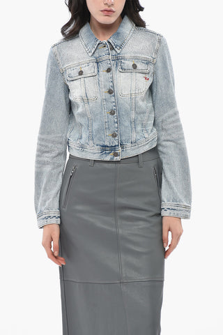 Jeansjacke DE-SLIMMY-S mit Allover-Strass