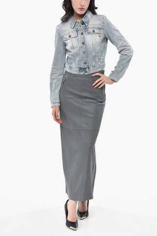 Jeansjacke DE-SLIMMY-S mit Allover-Strass