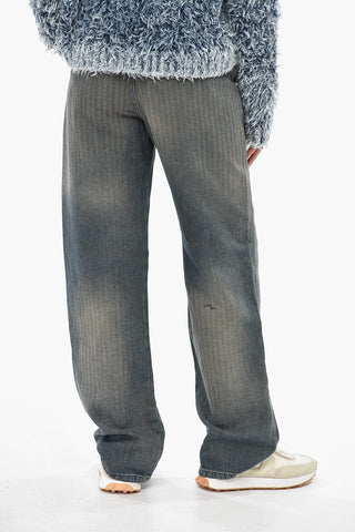 Cotton and Linen Chino Jeans D-PHANT Herringbone 24cm