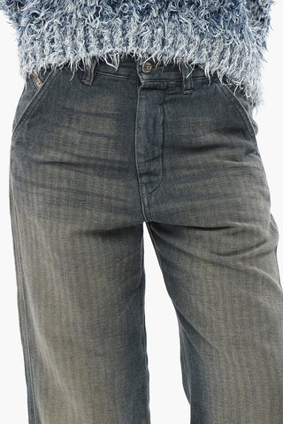 Cotton and Linen Chino Jeans D-PHANT Herringbone 24cm