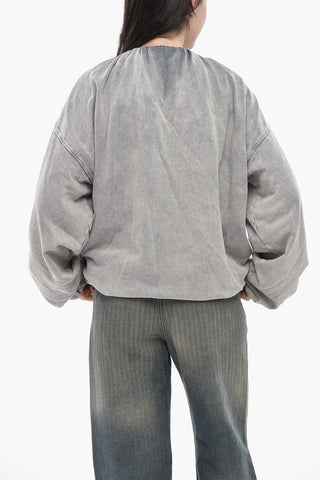 워시드 효과 맨투맨 UNISEX F-INDY V넥