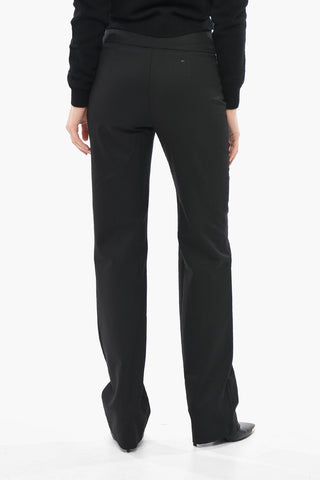 Straight Leg Pants P-ERSY with Logo Cut Out