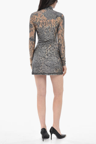 Mini-Kleid Eng D-ELEO Mit Strasssteinen Allover
