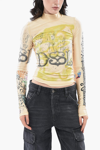 Long Sleeve Slim Fit Technical Fabric Top T-IMUN