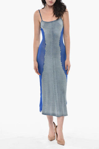 Langes Kleid Aus Baumwollmischung Mit Rippstruktur M-EDAGLIA