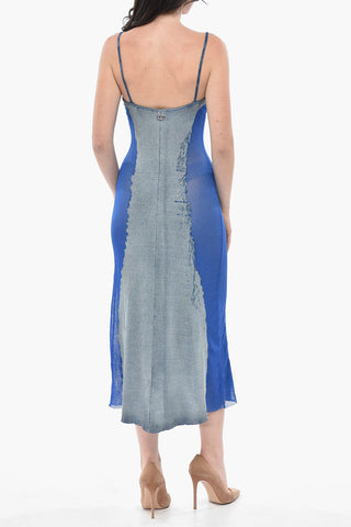 Langes Kleid Aus Baumwollmischung Mit Rippstruktur M-EDAGLIA