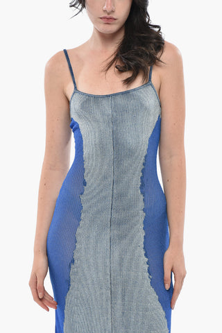 Langes Kleid Aus Baumwollmischung Mit Rippstruktur M-EDAGLIA