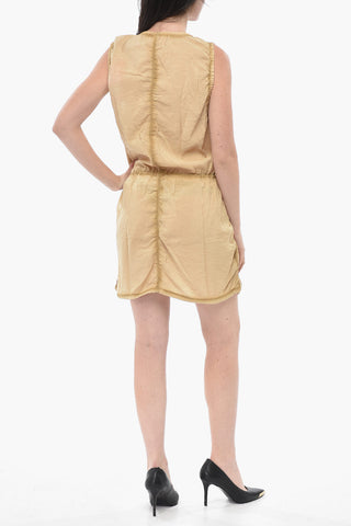 Mini-Kleid D-RESDEN aus Utility-Nylon mit elastischem Bund