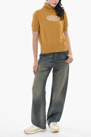 Top In Misto Cashmere M-ARGARET Con Logo Cut-out
