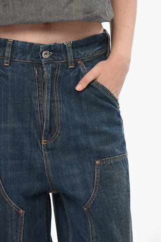 MM4 Wide-Leg Jeans with Elastic Waist
